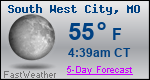 Weather Forecast for South West City, MO