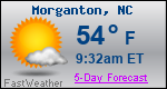 Weather Forecast for Morganton, NC