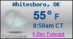 Weather Forecast for Whitesboro, OK