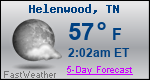 Weather Forecast for Helenwood, TN