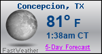 Weather Forecast for Concepcion, TX