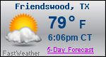 Weather Forecast for Friendswood, TX