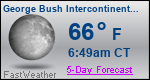 Weather Forecast for George Bush Intercontinental/Houston Airport, TX