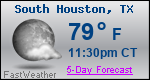 Weather Forecast for South Houston, TX