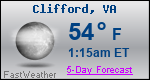 Weather Forecast for Clifford, VA
