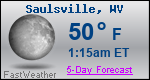 Weather Forecast for Saulsville, WV