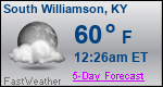 Weather Forecast for South Williamson, KY
