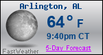 Weather Forecast for Arlington, AL