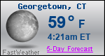 Weather Forecast for Georgetown, CT