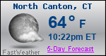 Weather Forecast for North Canton, CT