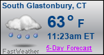 Weather Forecast for South Glastonbury, CT