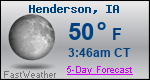 Weather Forecast for Henderson, IA