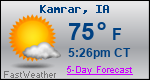 Weather Forecast for Kamrar, IA