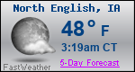 Weather Forecast for North English, IA