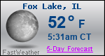 Weather Forecast for Fox Lake, IL