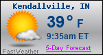 Weather Forecast for Kendallville, IN