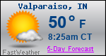 Weather Forecast for Valparaiso, IN