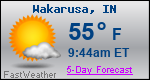 Weather Forecast for Wakarusa, IN