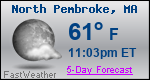 Weather Forecast for North Pembroke, MA