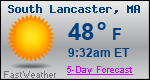 Weather Forecast for South Lancaster, MA