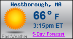 Weather Forecast for Westborough, MA