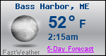 Weather Forecast for Bass Harbor, ME
