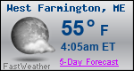 Weather Forecast for West Farmington, ME