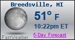 Weather Forecast for Breedsville, MI