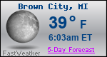 Weather Forecast for Brown City, MI
