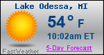 Weather Forecast for Lake Odessa, MI