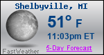 Weather Forecast for Shelbyville, MI