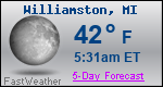 Weather Forecast for Williamston, MI