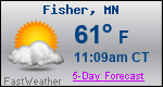 Weather Forecast for Fisher, MN