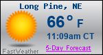 Weather Forecast for Long Pine, NE