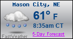 Weather Forecast for Mason City, NE