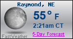 Weather Forecast for Raymond, NE