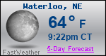Weather Forecast for Waterloo, NE