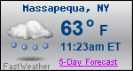 Weather Forecast for Massapequa, NY