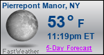 Weather Forecast for Pierrepont Manor, NY