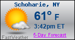 Weather Forecast for Schoharie, NY