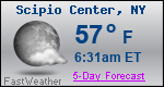 Weather Forecast for Scipio Center, NY