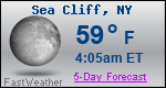 Weather Forecast for Sea Cliff, NY