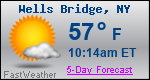 Weather Forecast for Wells Bridge, NY