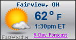 Weather Forecast for Fairview, OH