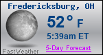 Weather Forecast for Fredericksburg, OH