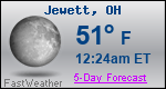 Weather Forecast for Jewett, OH