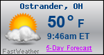 Weather Forecast for Ostrander, OH