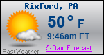 Weather Forecast for Rixford, PA