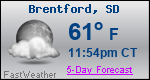 Weather Forecast for Brentford, SD