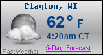 Weather Forecast for Clayton, WI